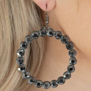 🆕 Hematite Gunmetal Earrings